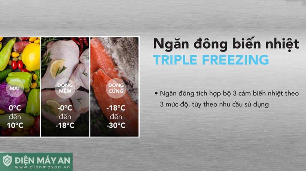 Tủ đông cánh kính Hòa Phát 107 Lít HPF AD6107.T1